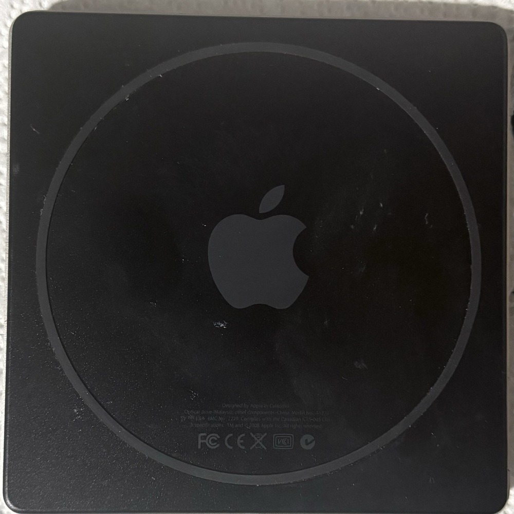 Apple USB SuperDrive A1270 CD DVD Reader Writer Silver WORKS